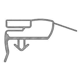 Electrolux 2426448284 Magnetisk tätningslist till kylskåpsdörr