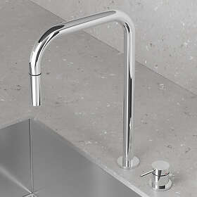 Scandtap Harmonized K2P Square Køkkenarmatur 30169 (Rustfrit Stål)