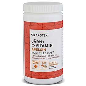 Kronans Apotek Järn + C Vitamin 90 Tuggtabletter