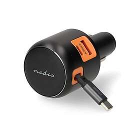 Nedis CCH1C1A60WBK Billader USB-A USB-C 60W