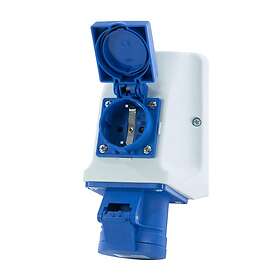 Garo Vägguttag 4-polig Jordad UI 316-9 S+ RU/UIFP