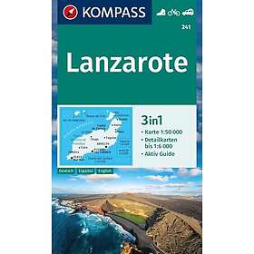 KOMPASS Wanderkarte 241 Lanzarote 1:50,000