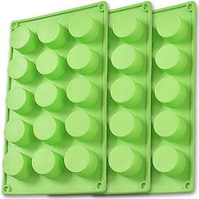 Newk Silicone Cylinder Muffin Pan 3-pack