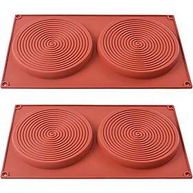 ionEgg Silicone Round Cake Mold 14cm 2-pack