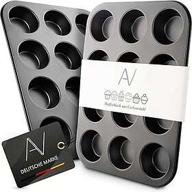 AVANA Kolstål Muffin Pan 12-Cup