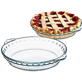 NUTRIUPS Glas Rund Pajform 22cm 2-pack