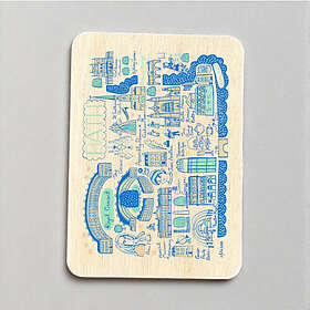 The Sugar Shed Julia Gash Trämagnet (Bath)