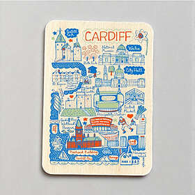 The Sugar Shed Julia Gash Trämagnet (Cardiff)