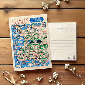 The Sugar Shed Vykort Julia Gash Trä (Wales)