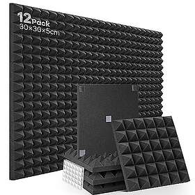 Soundsbay 30x30x5cm Svart Akustikskum 12-Pack 22700121