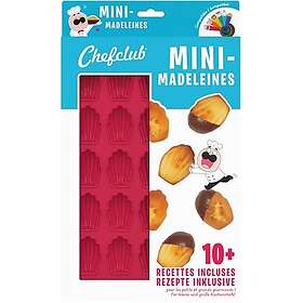 Chefclub Moule à Madeleines Mini en Silicone 25-Cup