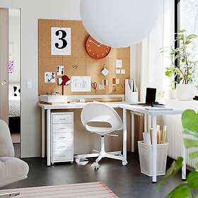 IKEA LAGKAPTEN / LINNMON L-format 140x160 cm