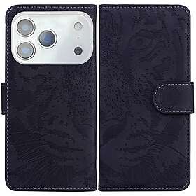 Skalo Embossed Tiger Plånboksfodral för iPhone 17 Pro Max