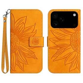 Skalo Embossed Flower Wallet Case til iPhone 17 Pro Max