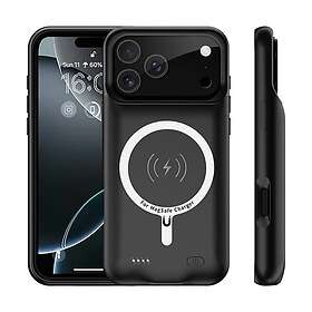 MTK Uppladdningsbart Batteri Skal Laddningsfodral Powerbank med MagSafe för iPhone 17 Pro Max