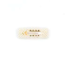 Dark Hårklype Perle Firkantet Liten