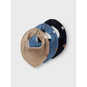 name it Halsduks Haklapp Blå 3-pack