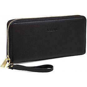 Aarni Clutch Läderplånbok (Svart/Guld)