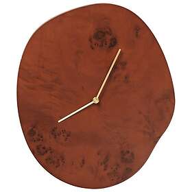 Ferm Living Melt Wall Clock Dark stained Burl 28x33cm
