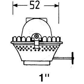 DHR 1" Olielampe Brænder