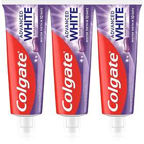 Colgate Advanced White Purple White Blekande Tandkräm 75ml 3-pack