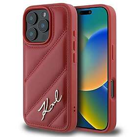 Karl Lagerfeld Quilted Signature Fodral för iPhone 16 Pro