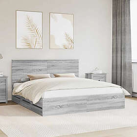 vidaXL Sängram med låda Bed Frame 3411094 180x200cm