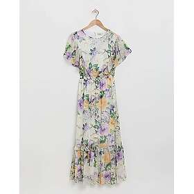 Flounce London Chiffon Floral Maxi Dress
