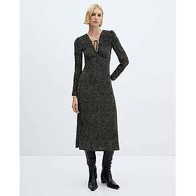 Mango Tryckt rosettklänning