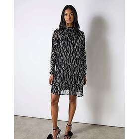 Ro&Zo Foil Keyhole Mini Dress