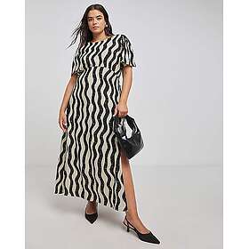 Lovedrobe Gold Foil Smock Maxiklänning