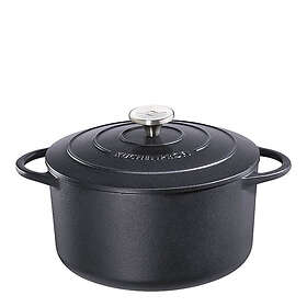 Küchenprofi Rund Støpejernsgryte med Lokk 3.3l