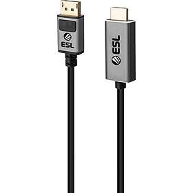 ESL Gaming DisplayPort till HDMI-kabel 3m 304177