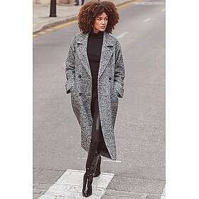 Sosandar Herringbone Mixed Wool Frakk (Dame)