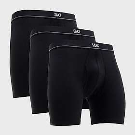 Saxx Essential Cotton Boxer Brief Fly 3-pak (Herre)