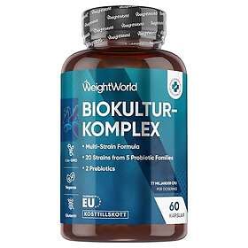 WeightWorld Kultur Komplex 77 miljarder CFU per portion 60 Capsules