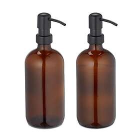 Relaxdays 10046066 Glas Tvålpump