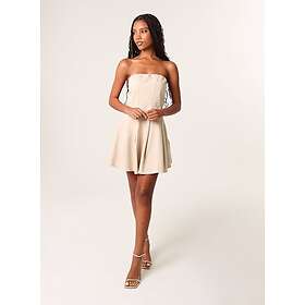 Pink Vanilla Ruched Corset Bandeau Mini Dress