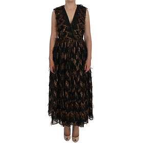Dolce & Gabbana Silk Fringes A-Line Dress