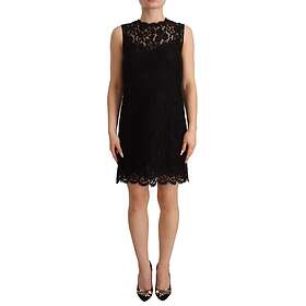 Dolce & Gabbana Floral Lace Sheath Sleeveless Mini Dress