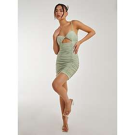 Pink Vanilla Cupped Ruched Mini Strappy Dress