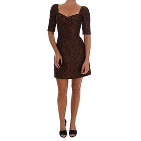 Dolce & Gabbana Floral Brocade A-Line Kjole