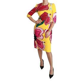 Dolce & Gabbana Robe Floral Crystal Bodycon Sheath Dress