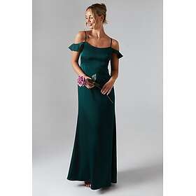 Oasis Maxi Satin Sleeveless Long A-Line Dress