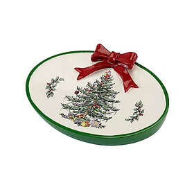Spode Christmas Tree Cotton 11535C RED Soap Dish (Red)