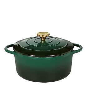 Küchenprofi Rund Gjutjärnsgryta med Lock 4.2l