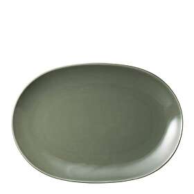 Arabia 24h Vintergrøn oval tallerken 22x32cm