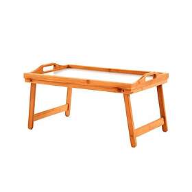 Oypla Folding Bamboo Wooden Breakfast in Bed Lap Tray