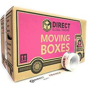 DIRECT Cardboard Storage Packing Moving House Boxes Large 52cm x 30cm x 30cm 20-