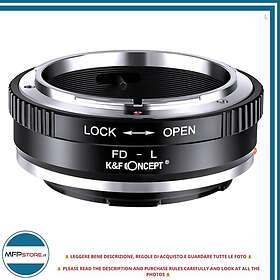 K&F Concept Adaptateur d'objectif Canon FD - Leica L